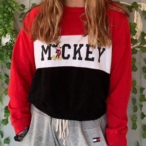 Mickey Mouse cropped sweatshirt